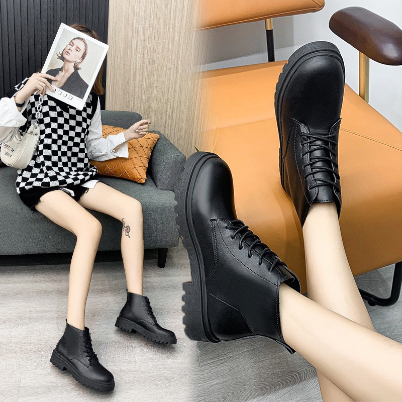 Boot nữ cổ cao da bóng lót lông êm mềm (BOOTCAO)