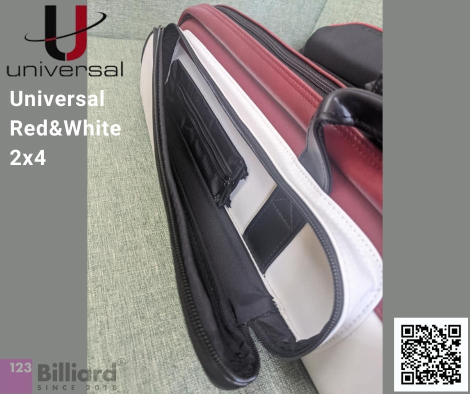 Bao đựng cơ Universal Red&White 2 gốc 4 ngọn [SIÊU THỊ BIDA - PHỤ KIỆN BIDA]