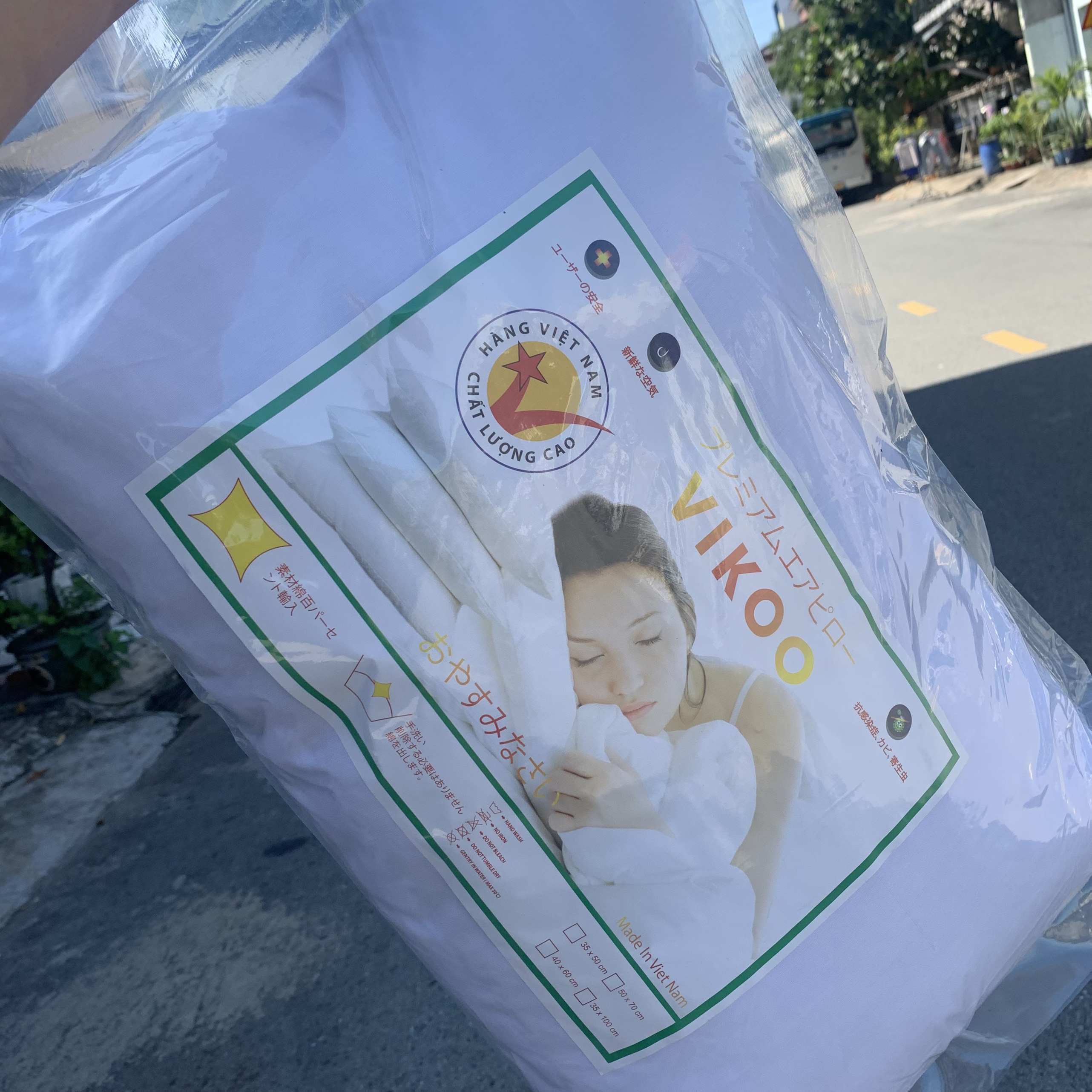 Ruột Gối Hơi 50 x 70 Vikoo Hàng Chuẩn Khách Sạn