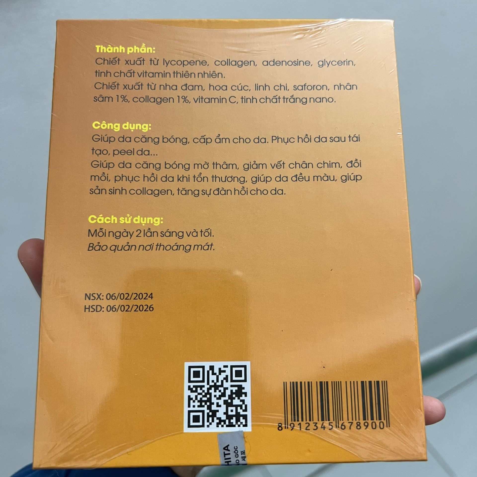 Tế Bào Gốc Hita Dưỡng Phục Hồi Da Cấp Tốc