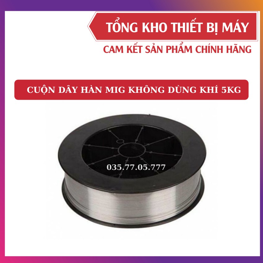 Cuộn dây hàn MIG không dùng khí 5kg - kích cỡ 1mm-bộ 1 cuộn