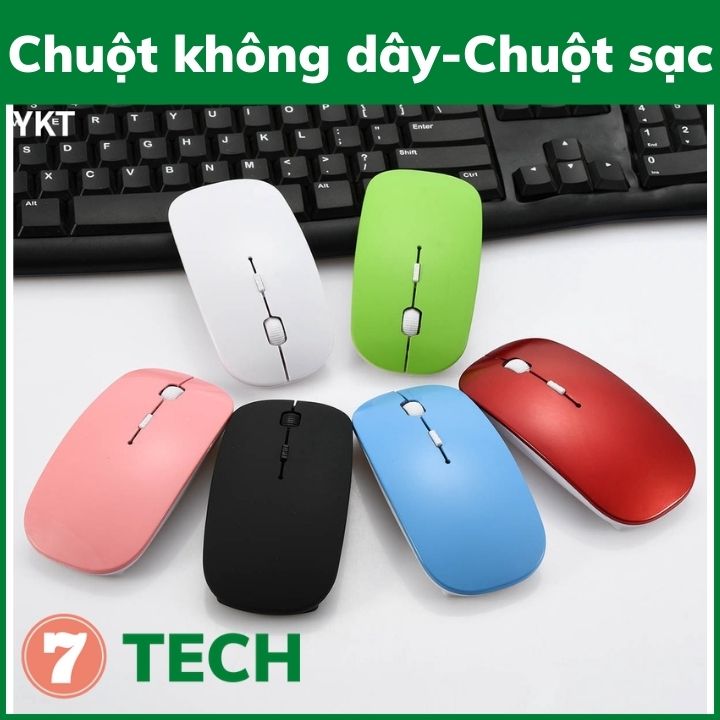 Chuột không dây siêu mỏng , chuột máy tính không dây ,chuột gaming không dây , chuot khong day, Chuột không dây SQ7- pin khỏe, chuột nhạy, cao cấp, sạc 1 lần dùng cả tuần cho Laptop, Macbook, PC, Tivi
