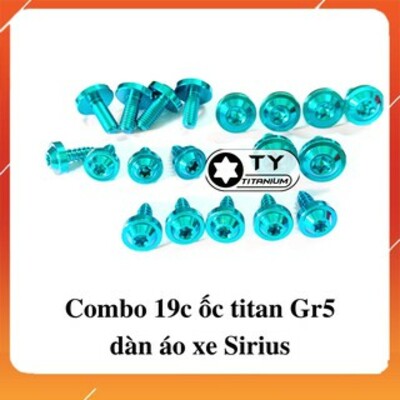 Ốc titan dàn áo Sirius 19 con GR5 xịn - TY Racing