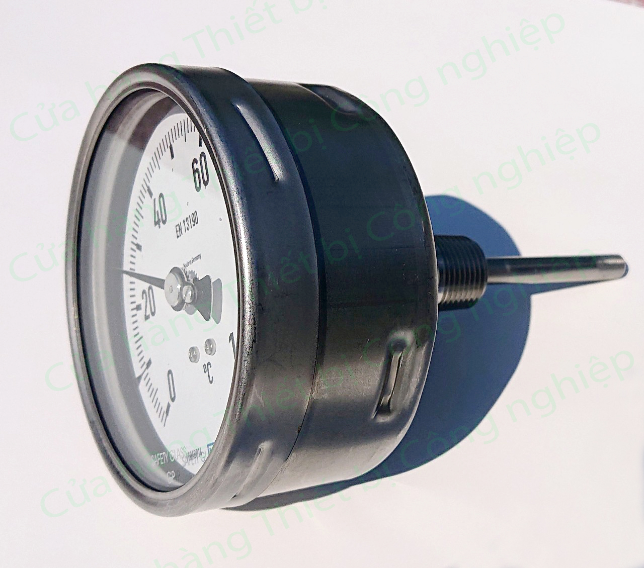 Đồng hồ đo nhiệt độ Wika EN 13190. (0 ~ 100ºC)