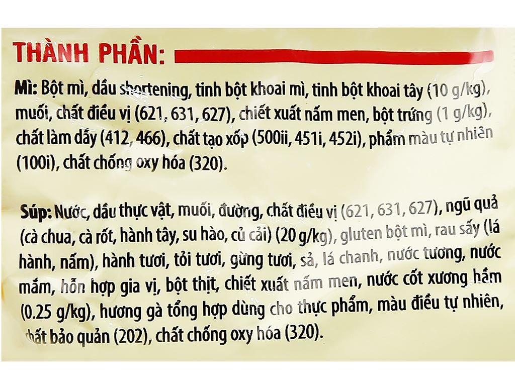Mì khoai tây Cung Đình gà hầm (5 gói 80g)