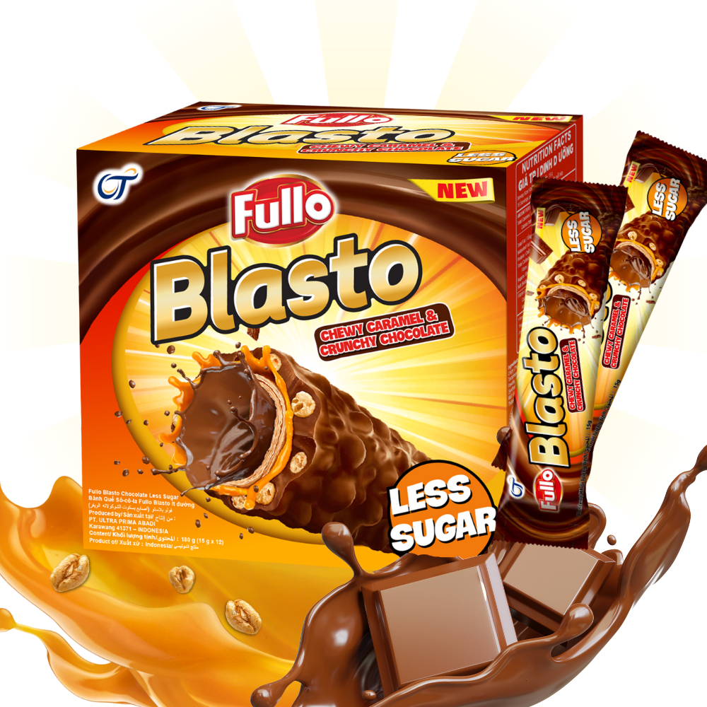 Bánh Xốp Sôcôla Fullo Blasto Less Sugar