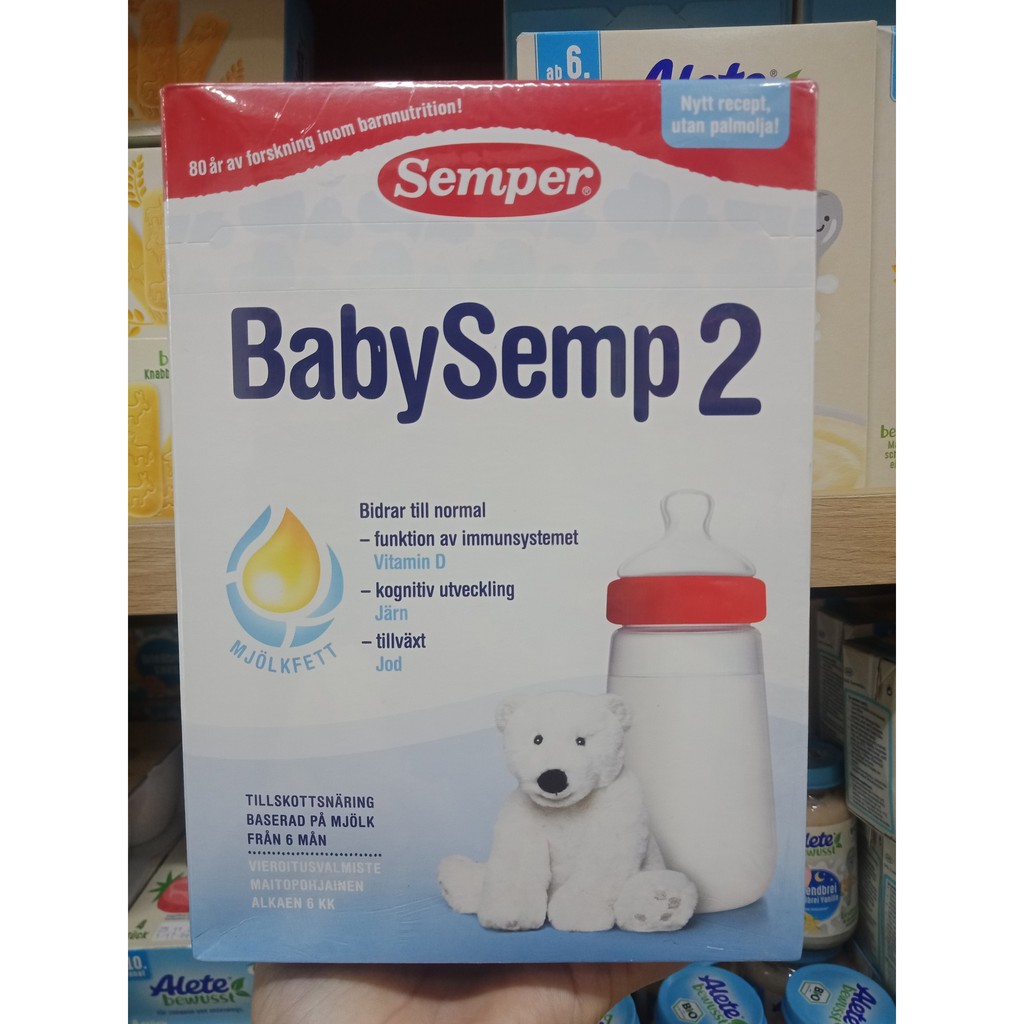 ✈️ Sữa bột Semper Thụy Điển 800g từ số 1-4