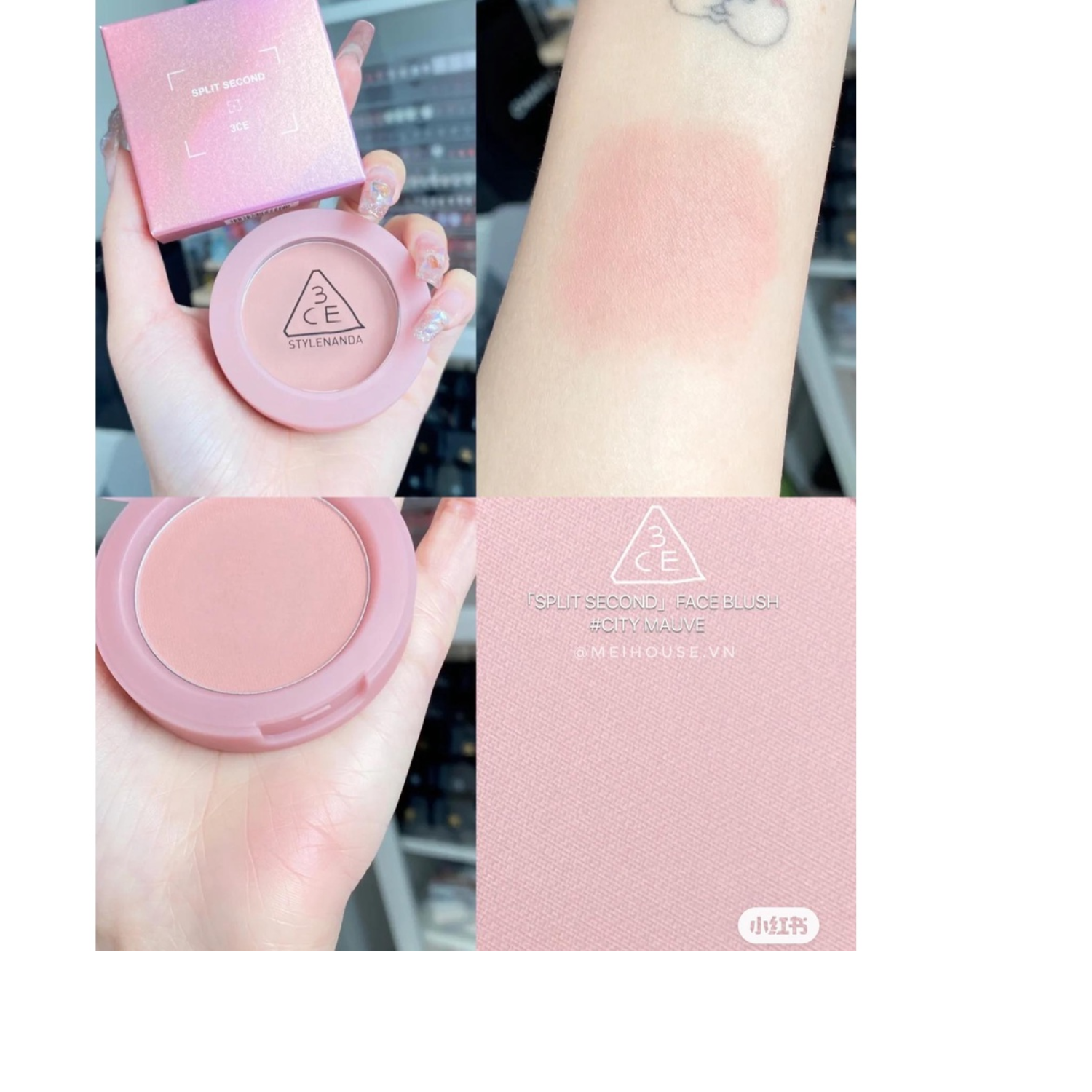[SPLIT SECOND] Má Hồng 3CE Face Blush City Mauve - 5G