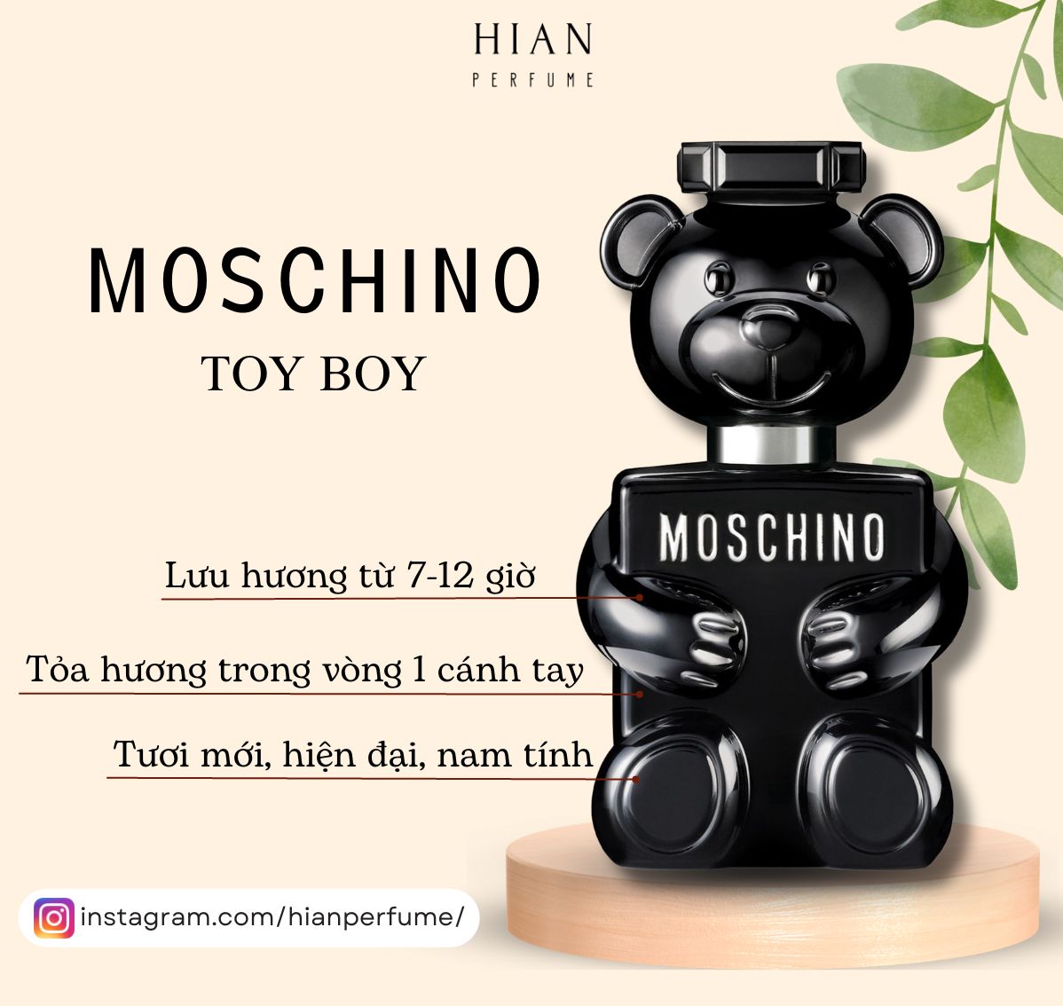 Nước hoa chiết Moschino Toy Boy Eau de Parfum 10ml