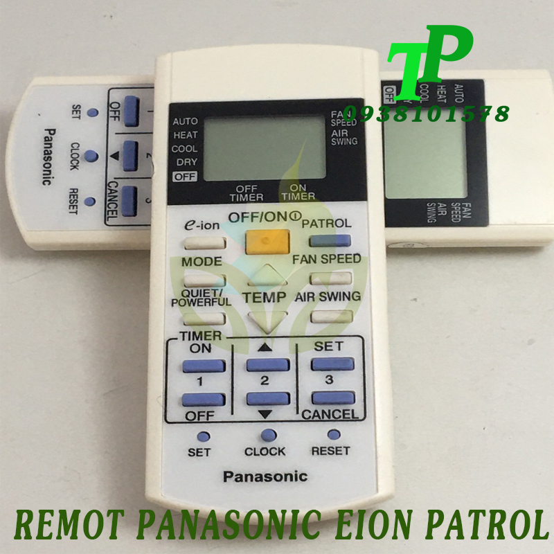 Điều Khiển Máy Lạnh, Remote Điều Hòa Panasonic Eion Patrol 2C (Tặng kèm Pin)
