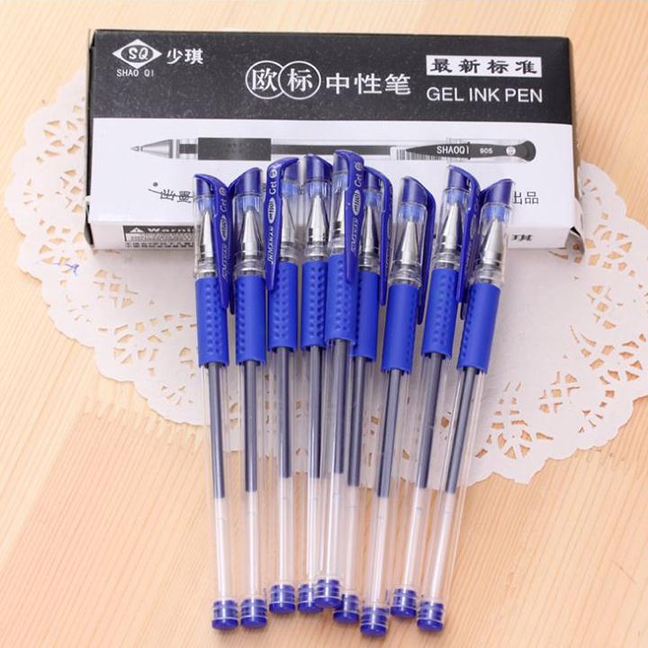 Combo 10 bút bi nước nhiều màu, bút bi xanh, đen, đỏ - cây viết mực đều, nét chữ đẹp giá siêu rẻ