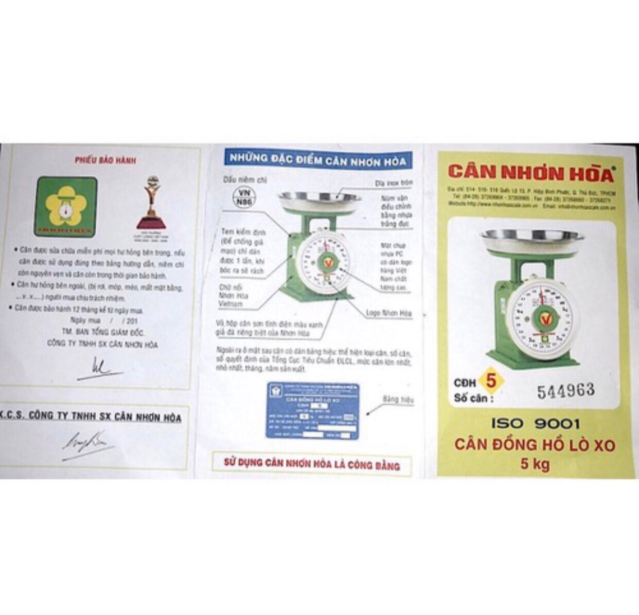 Cân đồng hồ  - Nhơn Hoà 30 kg