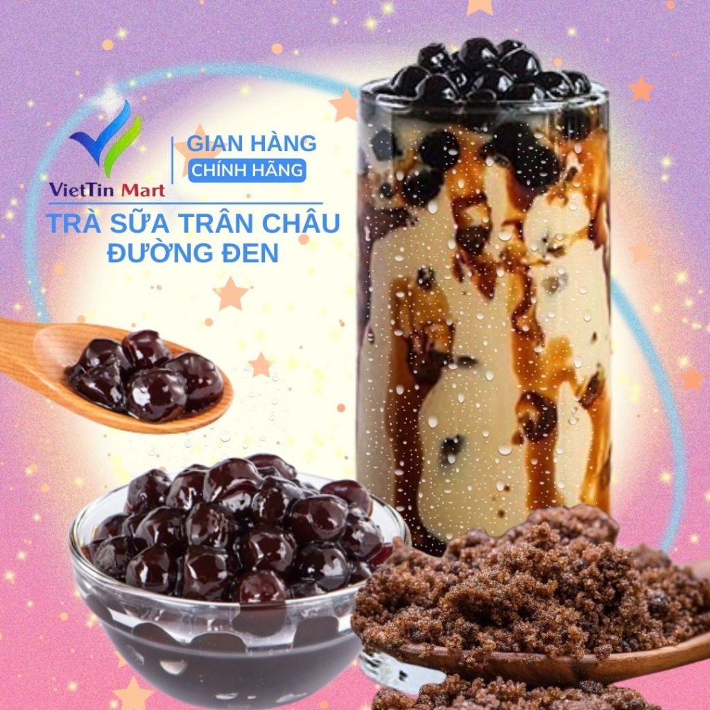 Set Nấu Trà Sữa Trân Châu Đường Đen 400g