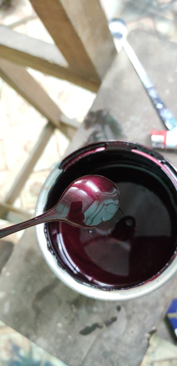 sơn xe máy màu tím nho dream