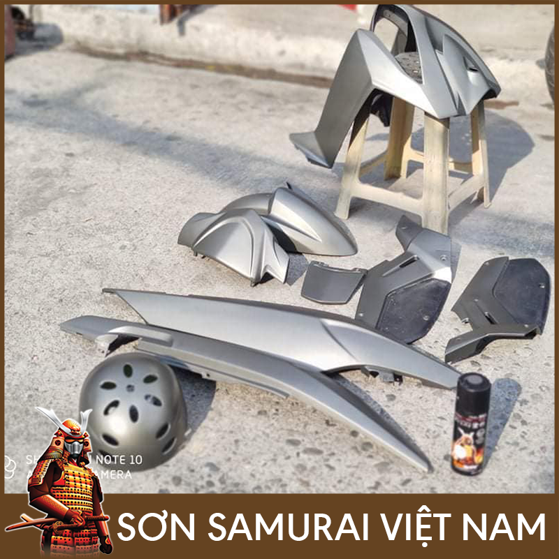 Sơn samurai xám mờ - Chai sơn màu xám Y747 sơn xịt samurai