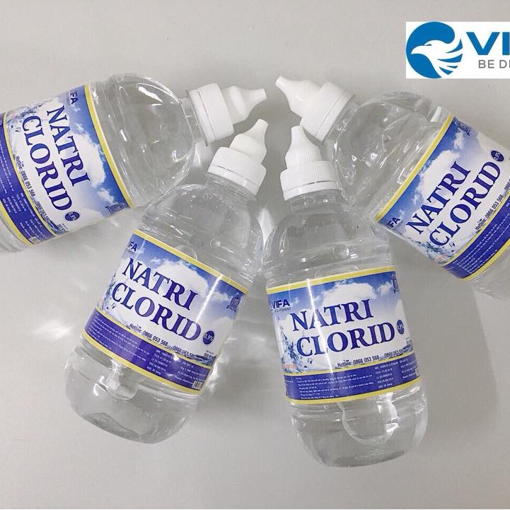 Nước muối sinh lý Vifa 500ml - dùng để vệ sinh mũi, miệng