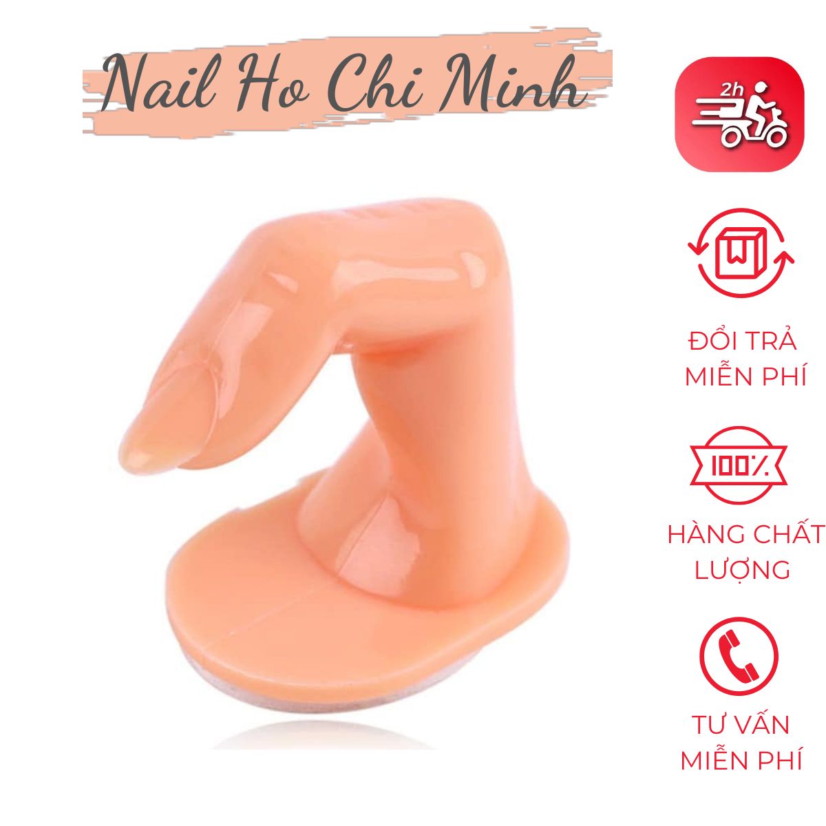 [HCM]Combo 2 Ngón tay Giả Học Làm Nail Chuyên Dụng (loại có móng và không có móng)