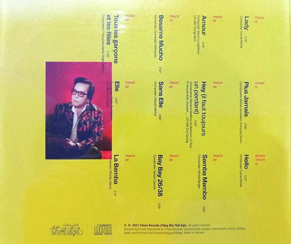 Thời Đại CD : Elvis Phương-Em Dấu Yêu (2021)