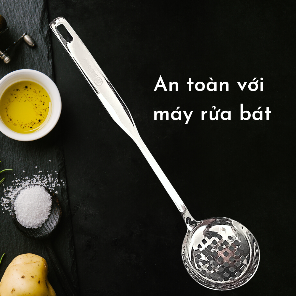 Muôi Canh, Lẩu Inox 304 Cao Cấp Malicook ( Muôi Thủng - Muôi Canh )[ XẢ KHO - FREESHIP]