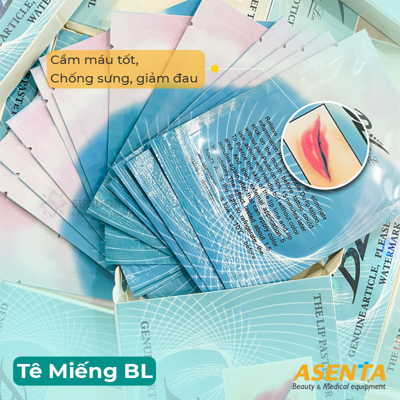 [HCM]Miếng tê dán môi BL (BeiLin) chuyên dùng cho phun xăm môi