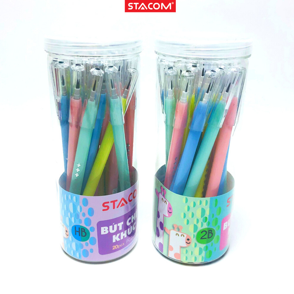 Bút chì khúc, thân tam giác STACOM 2B/HB -PC203