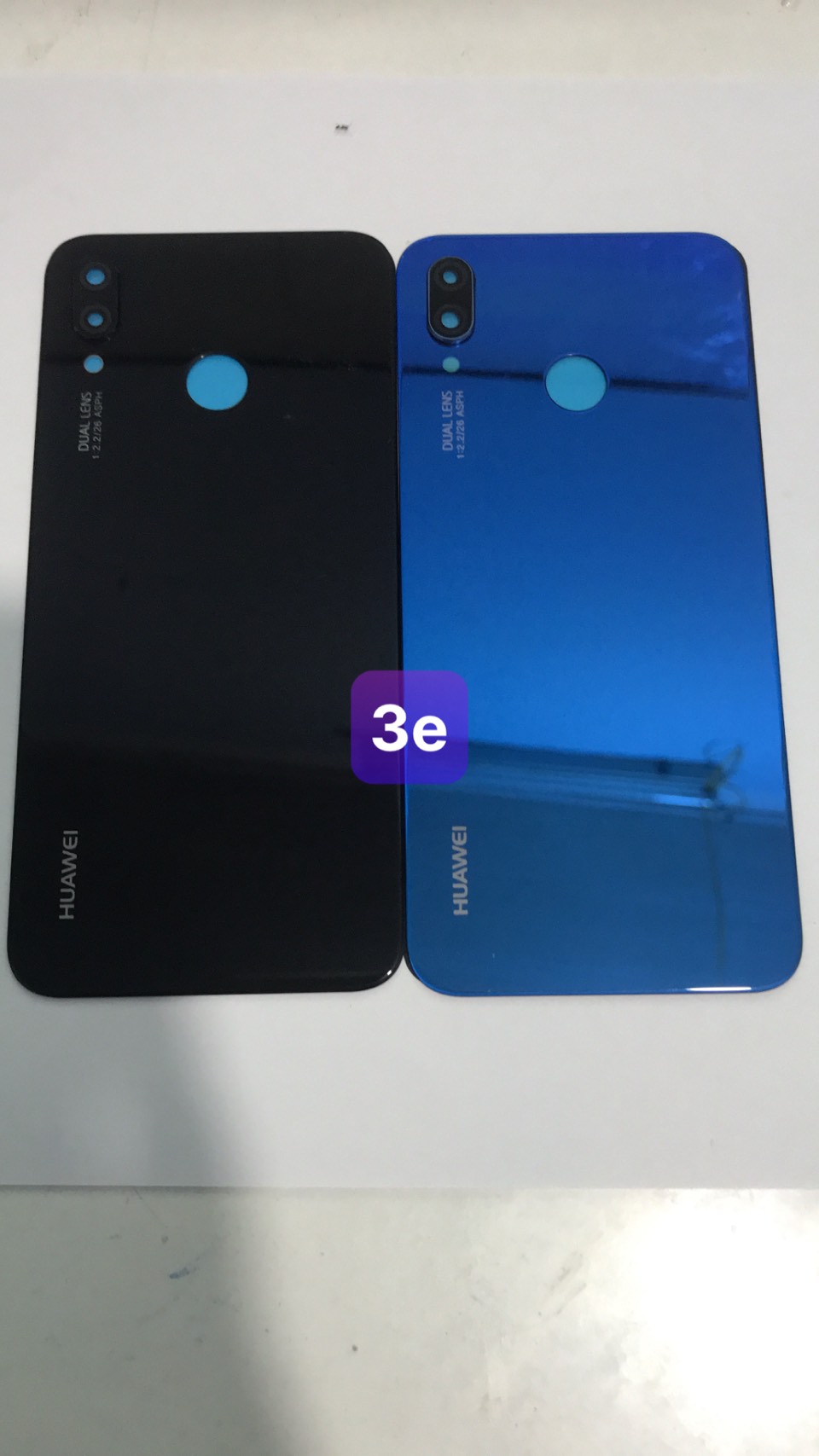 kính lưng huawei Nova 3E - gồm lưng,kính camera