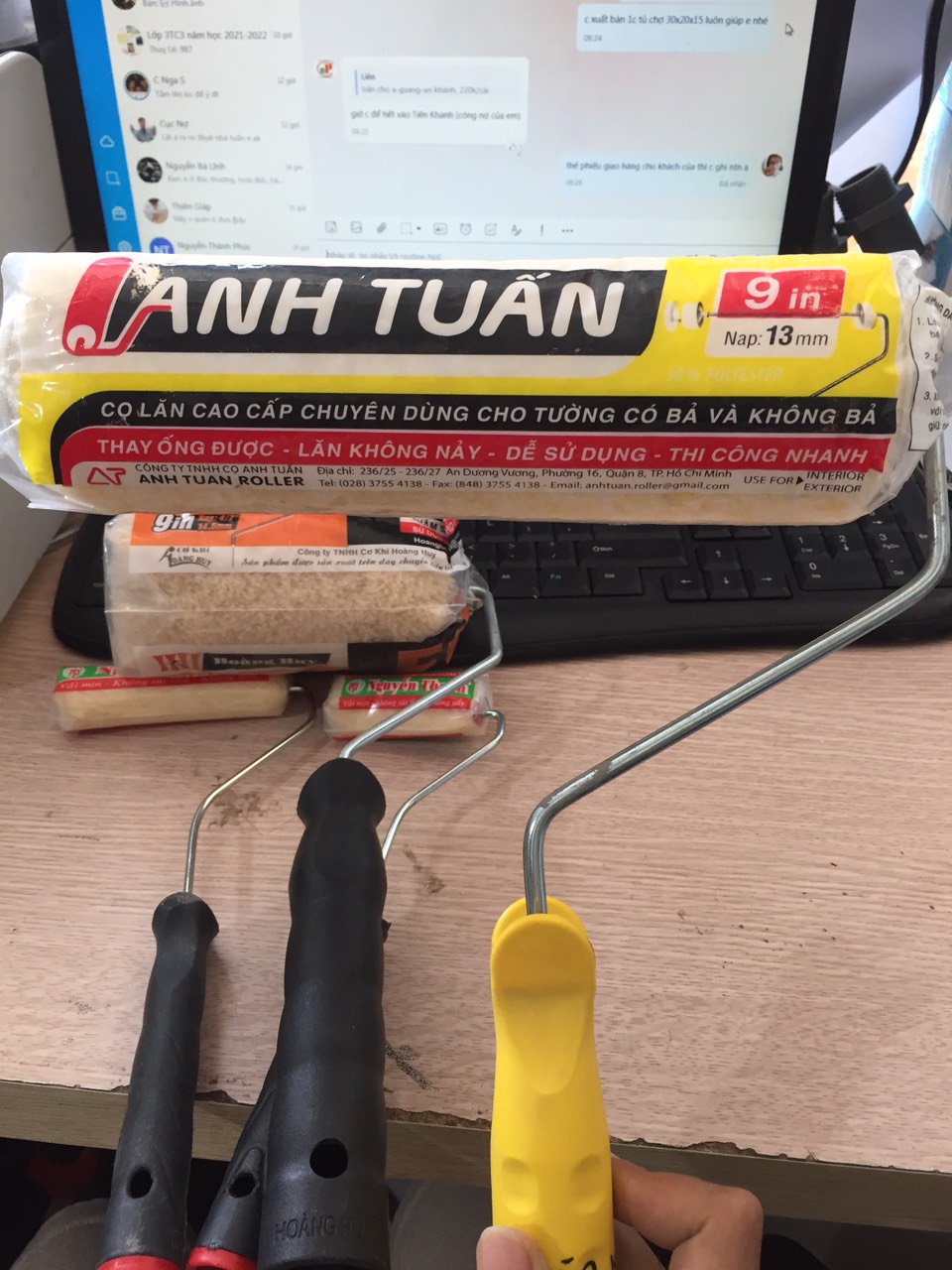 Lu lăn sơn các loại/Cọ lăn sơn cao cấp