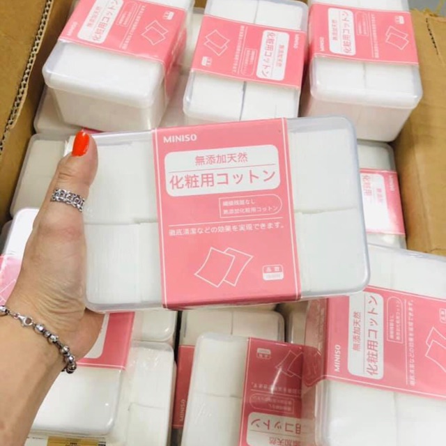 BÔNG TẨY TRANG MINISO COTTON PADS 1000 MIẾNG