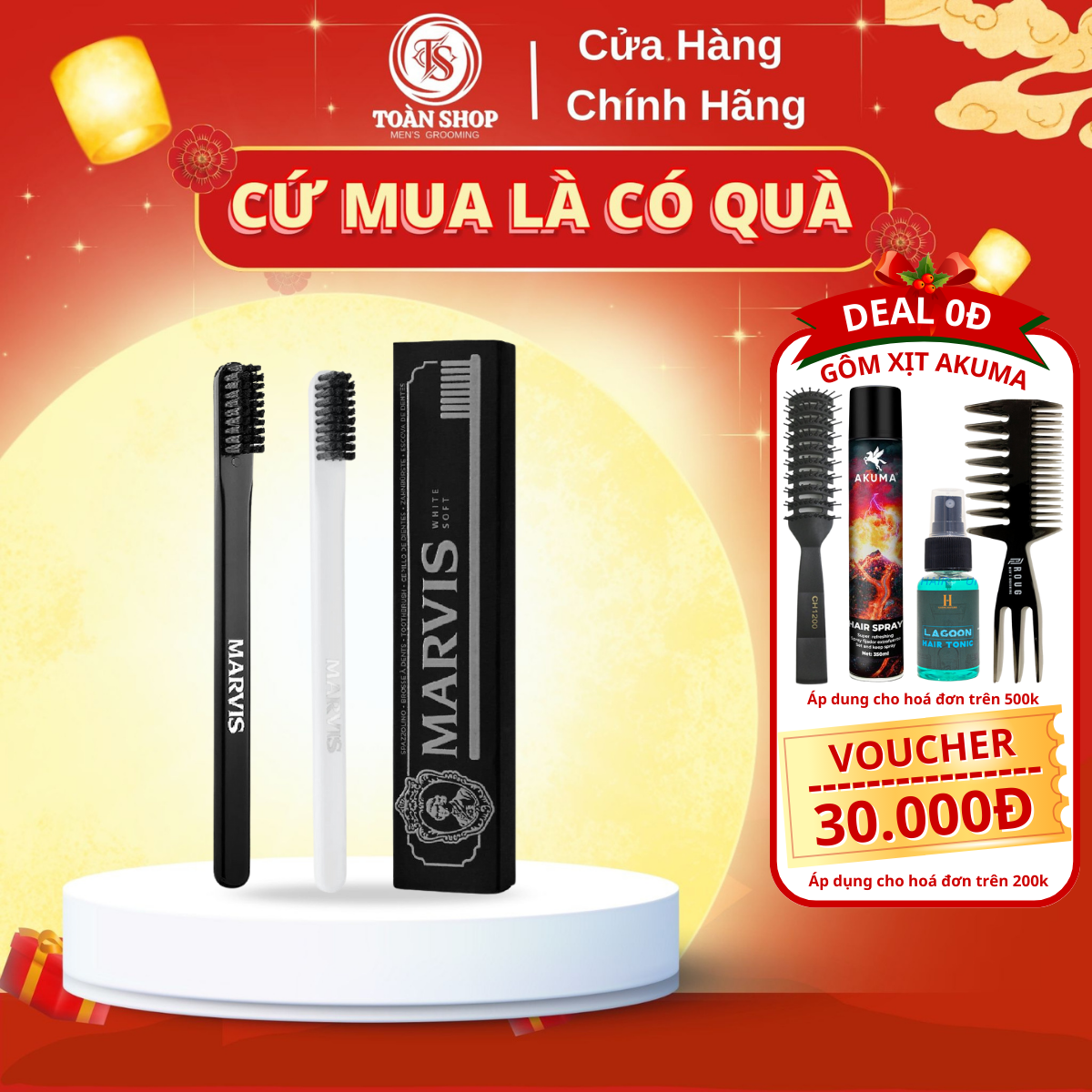 [ Chính Hãng ] Bàn Chải Marvis Toothbrush – Medium - new 2025