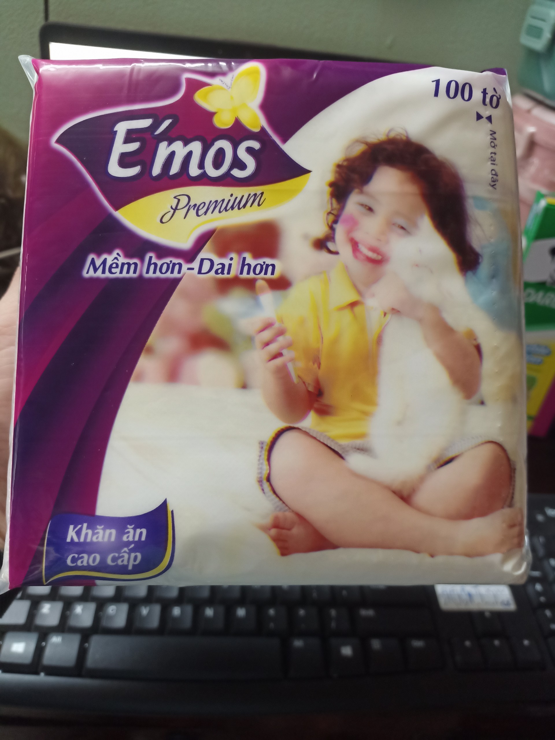 khăn giấy Emos 100 tờ combo 10 bịch