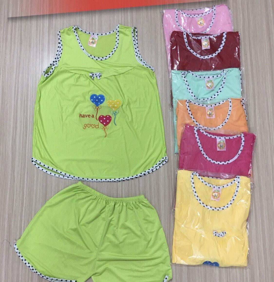 Combo 4 bộ thun lạnh bé gái size 30-40kg