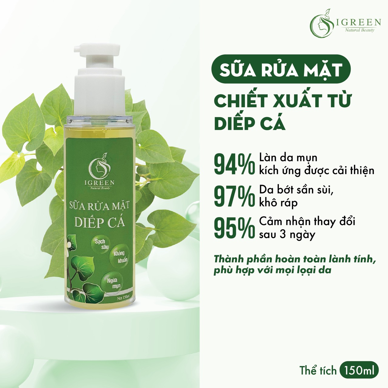 Combo sửa rửa mặt và bông tẩy trang