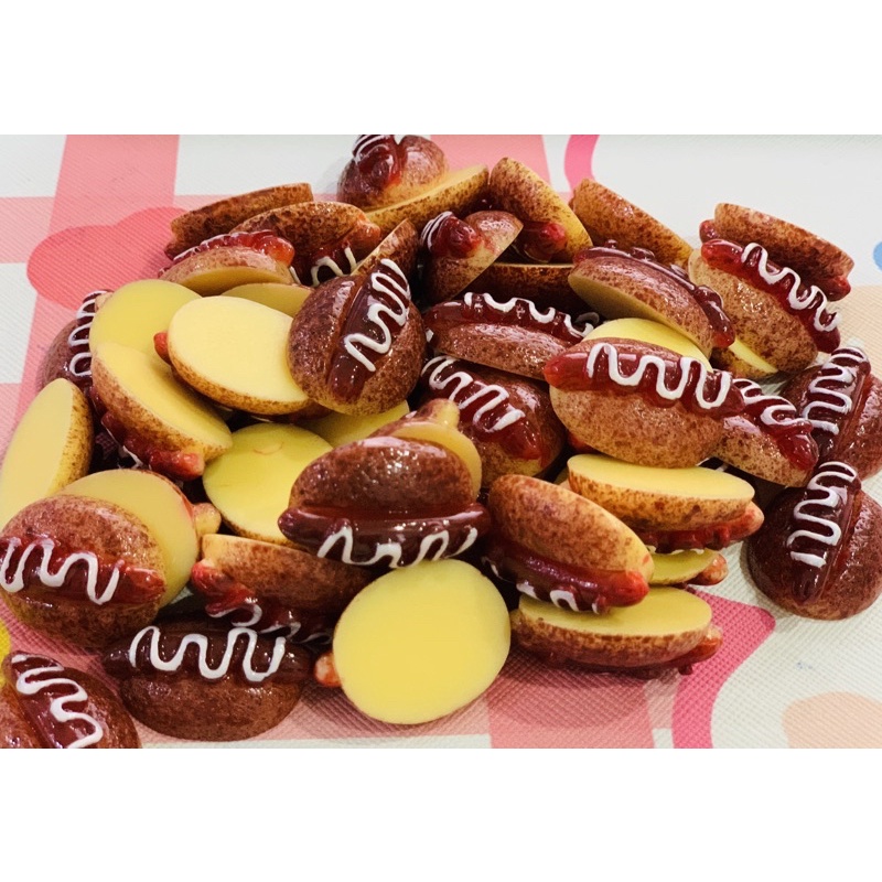 Charm slime/ Dụng Cụ Charm Trang Trí Thức Ăn Nhanh - Bánh các loại