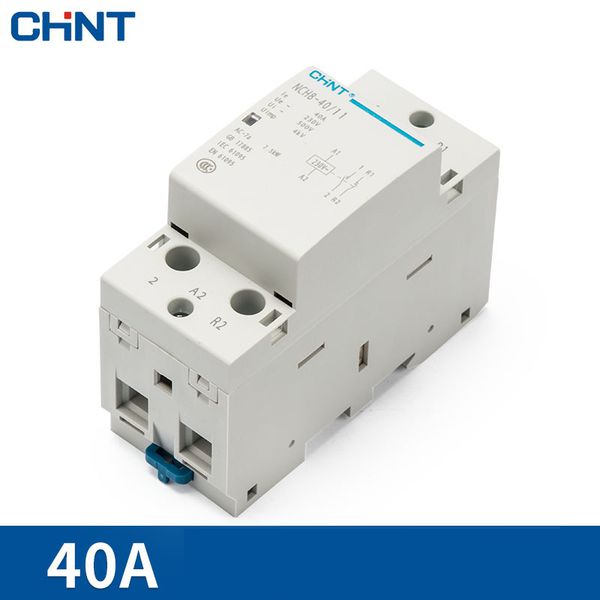 Khởi động từ, contactor 1 pha CHINT NCH8 40A/220V (Xám)