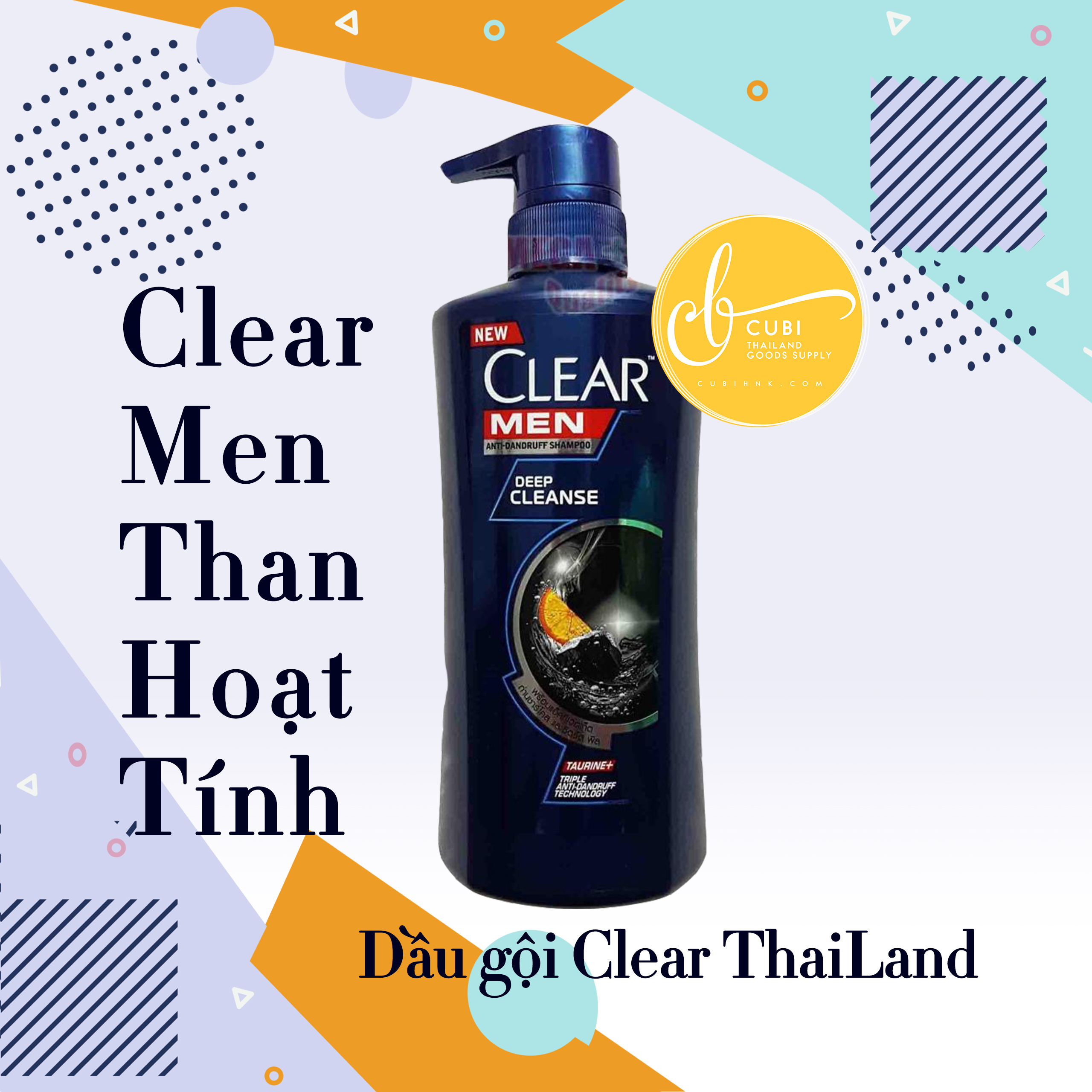 Dầu gội CLEAR MEN Than Hoạt Tính Thái Lan
