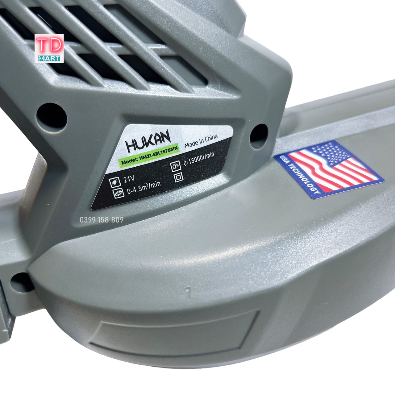 Thân Máy Thổi Bụi Thổi lá Pin Mini HUKAN HM21 - EBL1575MN Tốc Độ