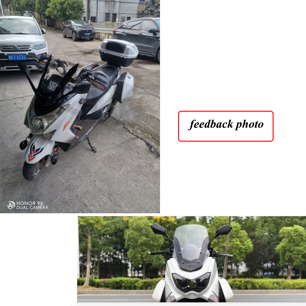 For YAMAHA NMAX155 v1 N-MAX 2013-2018 Motorcycle Windshield Acrylic Flyscreen Wind Visor Air Deflectors Smoke Clear