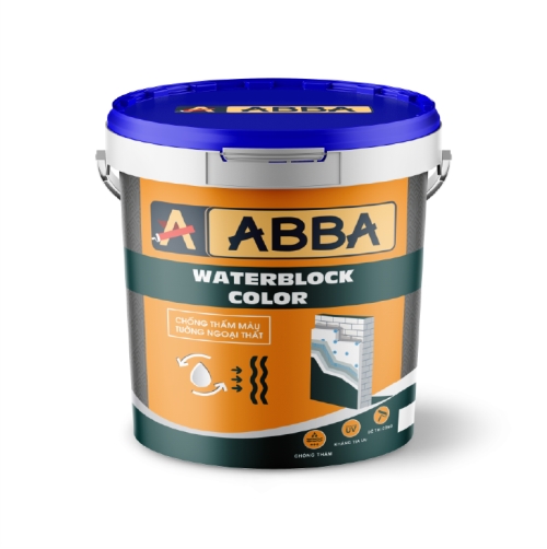 SƠN CHỐNG THẤM ABBA WATERBLOCK COLOR (CHỐNG THẤM PHA MÀU) _ 5 LÍT _ 18 LÍT