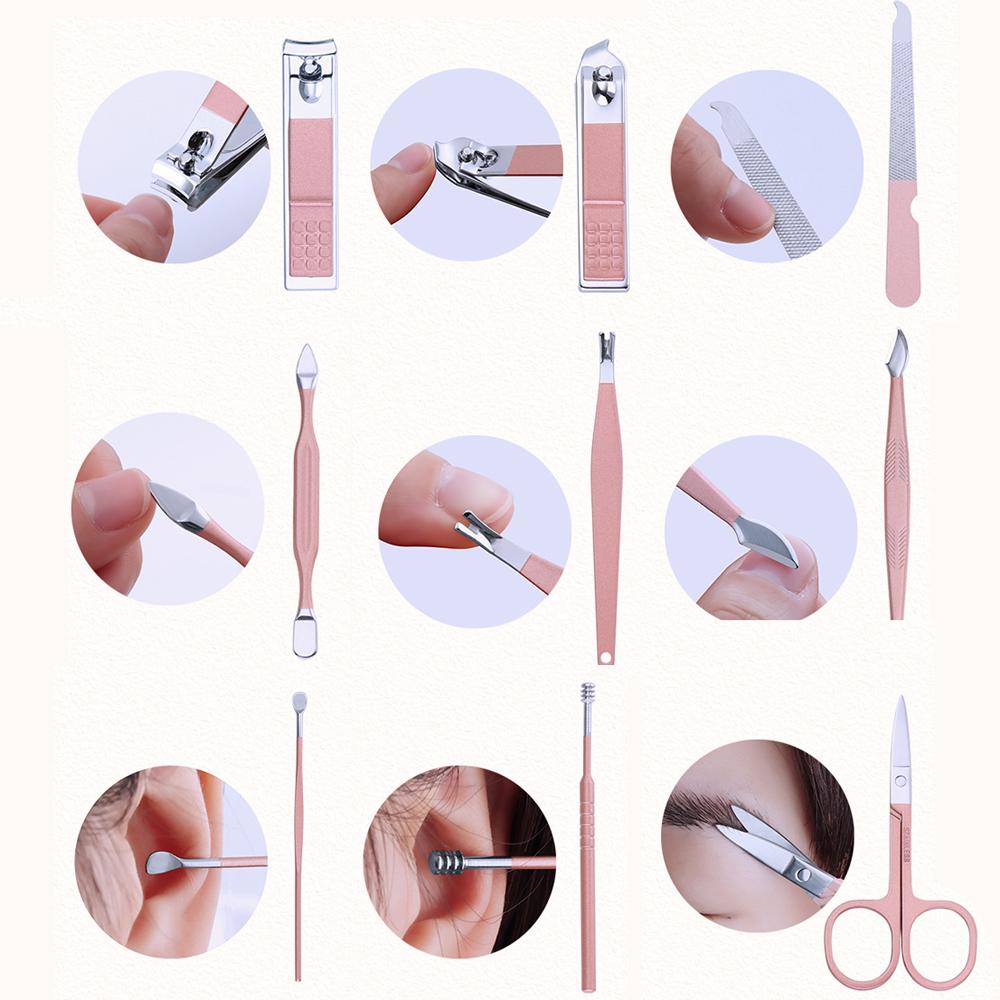 BỘ DỤNG CỤ BẤM MÓNG TAY 18 MÓN (Dụng cụ cắt móng, làm móng, lấy ráy tai, mụn tiện dụng)