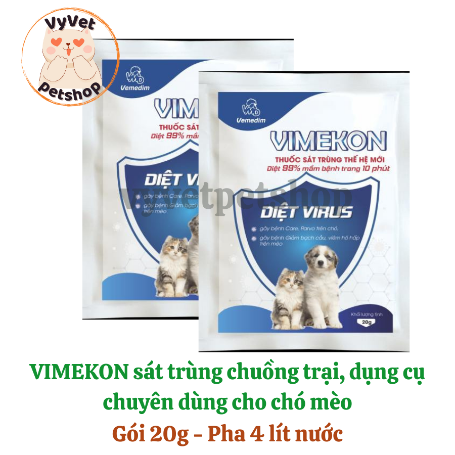 Bột sát trùng Vimekon gói 20g