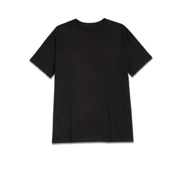 Áo thun man cổ tròn size S màu đen ( 50 đến 60kg )