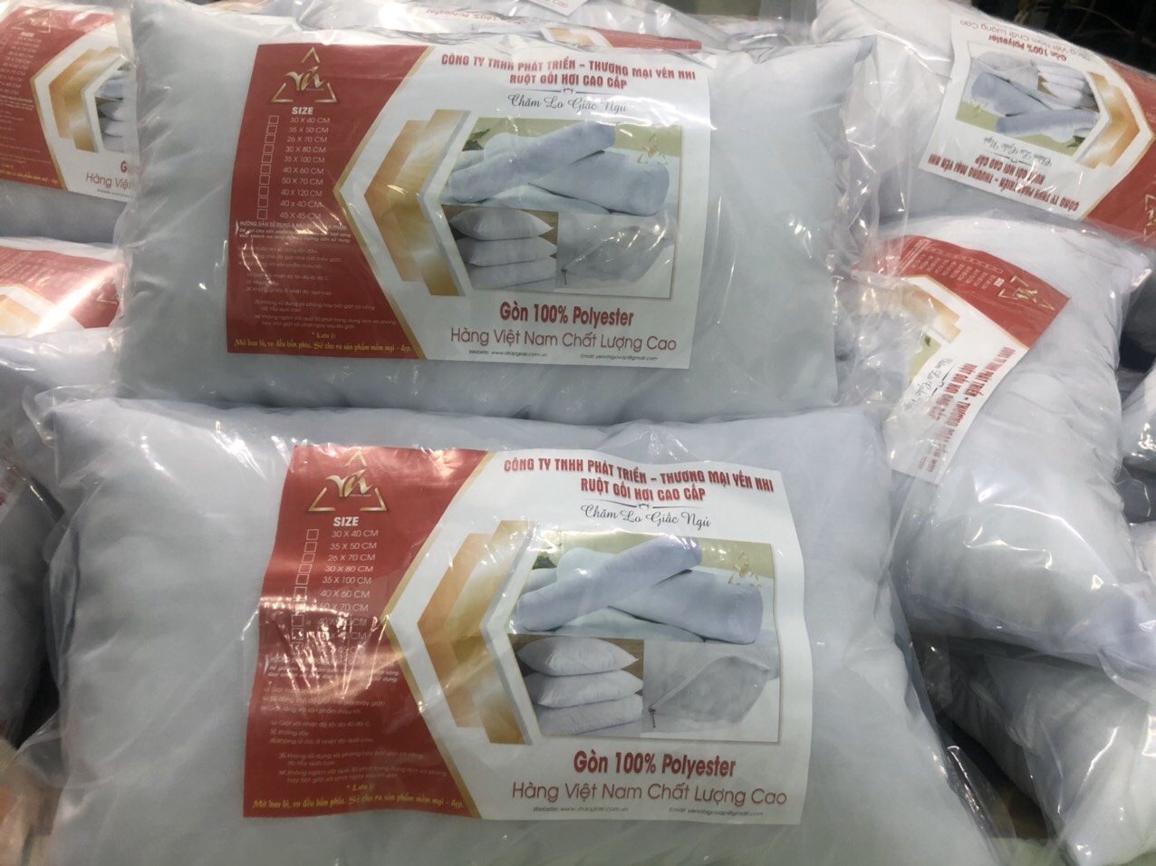 [HCM]Gối nằm hơi (gòn) cao cấp size 40x60