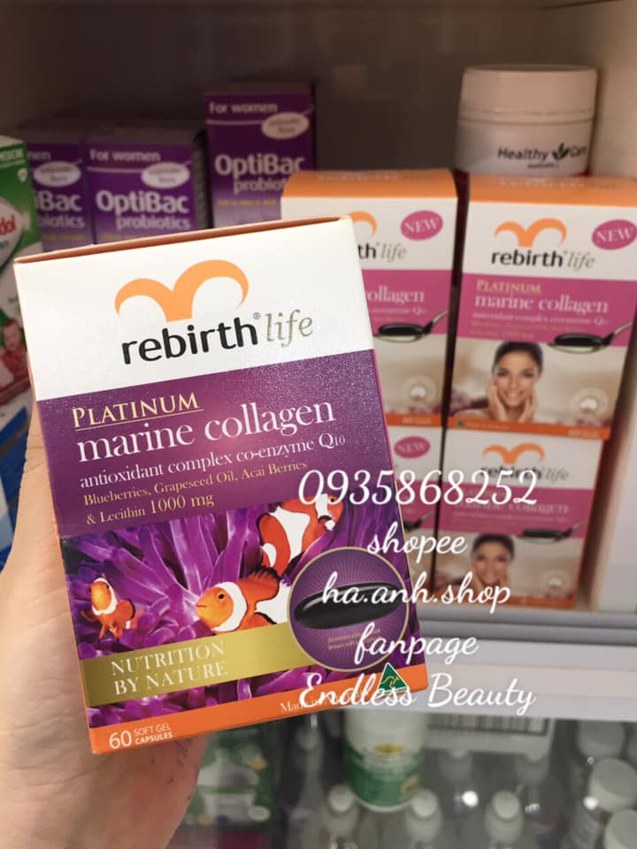 Marine collagen rebirth 60 viên