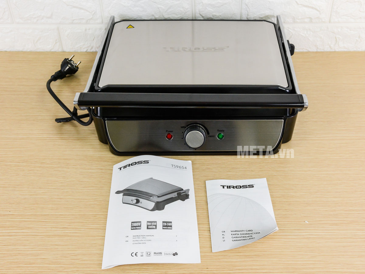 Kẹp nướng thịt đa năng Tiross TS9654, 2000W
