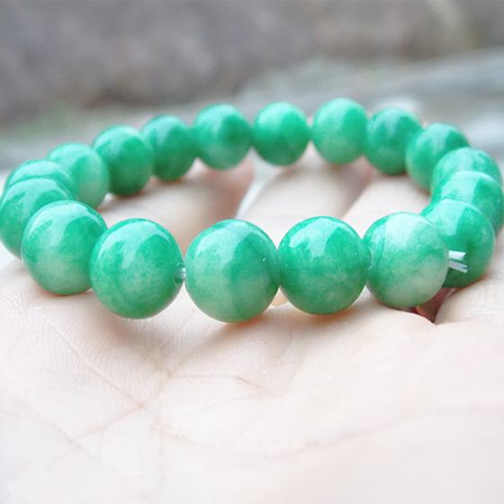 [ giá xưởng] Chuỗi đá CẨM THẠCH thiên nhiên xanh ngọc,chuỗi may mắn ,hình thực tế shop chụp