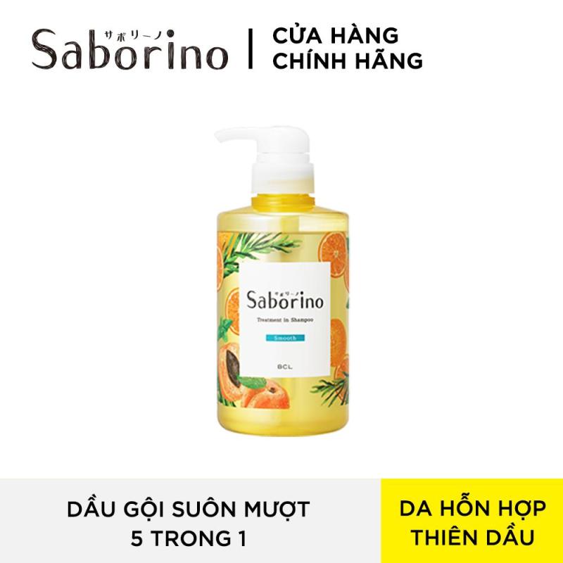 Dầu Gội Đầu 5 Trong 1 Saborino Treatment In Shampoo Smooth (460ml) cao cấp
