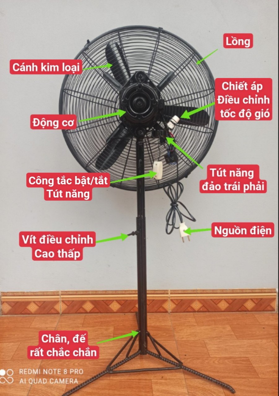 Quạt công nghiệp (sải cánh 60cm)