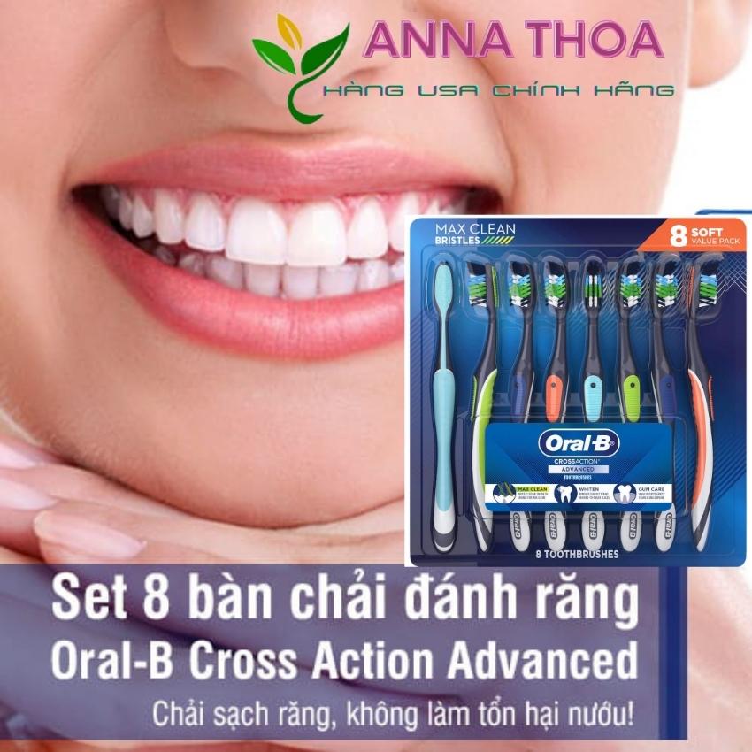 Set 8 Bàn chải đánh răng Oral-B Max Clean hàng Mỹ Anna Thoa