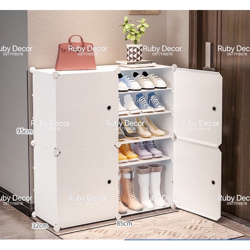 Tủ đựng giày,kệ để giày dép lắp ghép thông minh