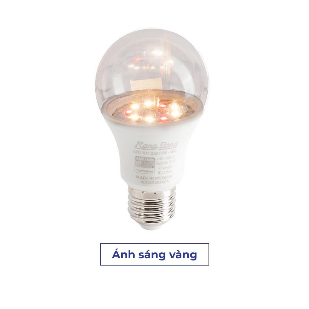 Đèn led trồng hoa cúc 9W Rạng đông Model: LED HC A60/9W 3000K